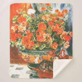 Pierre-Auguste Renoir Geraniums och Cats