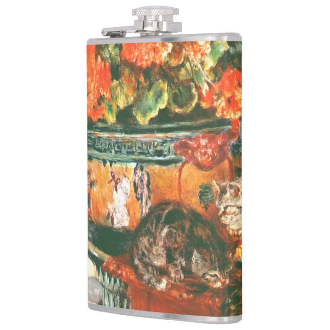 Pierre-Auguste Renoir Geraniums och Cats Fickplunta (Vänster)