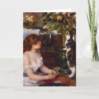 Pierre-Auguste Renoir- Girl and Cat Kort