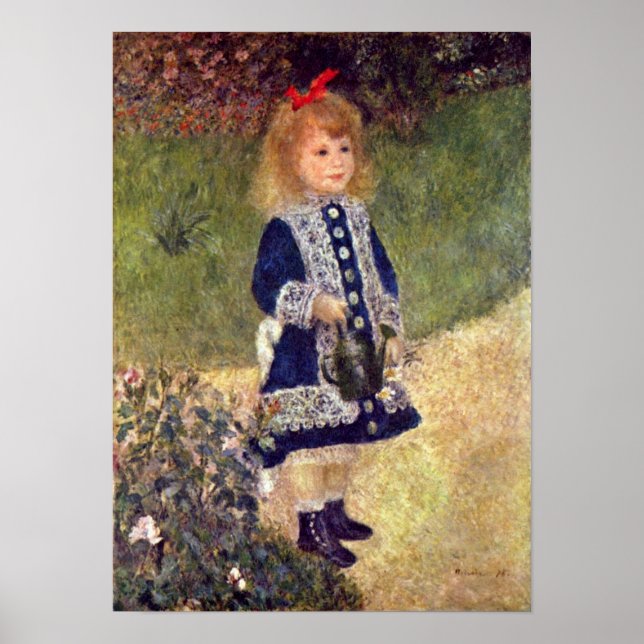 Pierre-Auguste Renoir - Girl with Watering Can Poster (Framsidan)