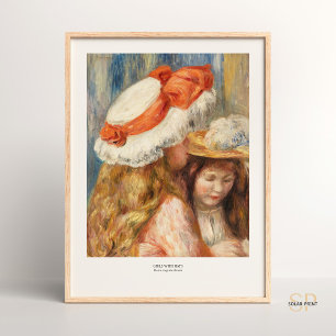 Pierre-Auguste Renoir Girls med Hats Art Print Poster