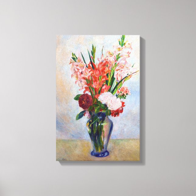 Pierre-Auguste Renoir - Gladioler Canvastryck (Framsida)