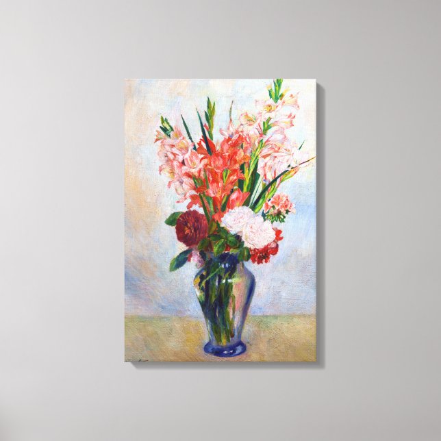 Pierre-Auguste Renoir - Gladioli Canvastryck (Framsida)