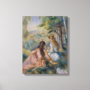 Pierre Auguste Renoir i ängen Canvastryck