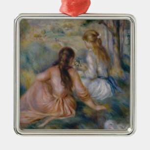 Pierre Auguste Renoir i ängen Julgransprydnad Metall