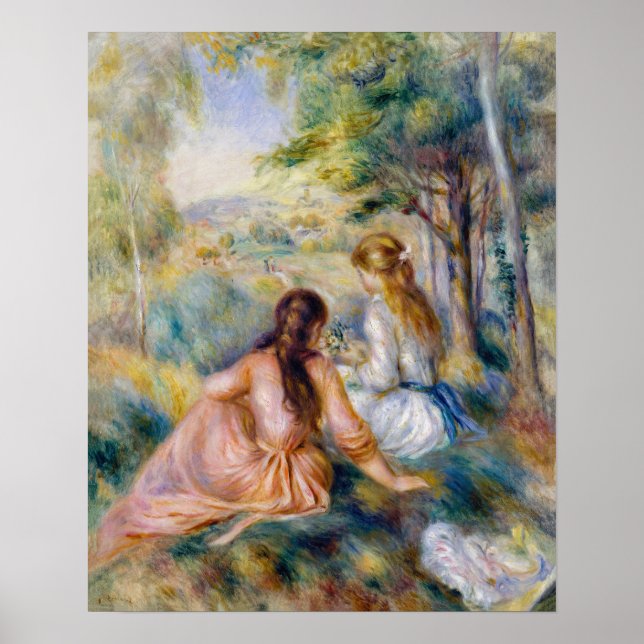 Pierre-Auguste Renoir - I ängen Poster (Framsidan)
