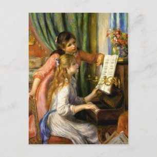 Pierre-Auguste Renoir - Jeunes Filles au Piano Vykort