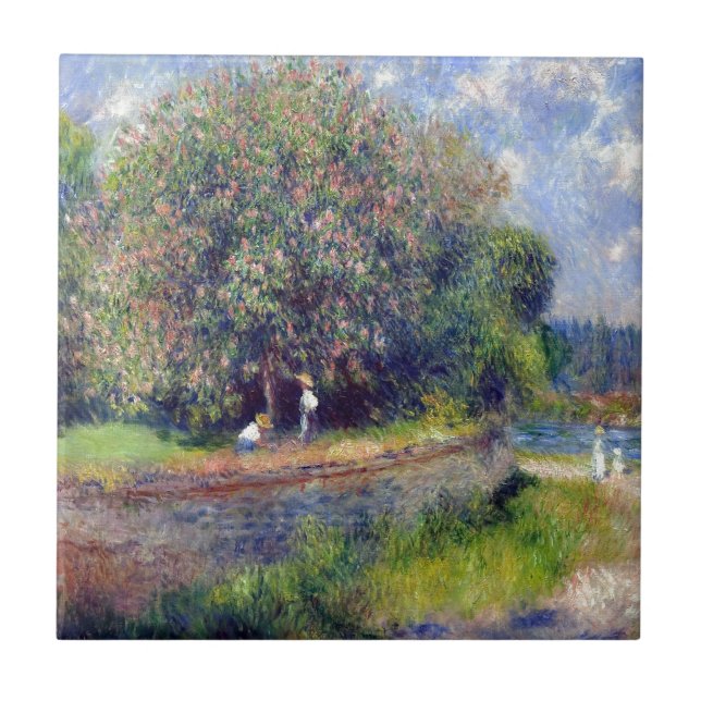 Pierre-Auguste Renoir kastanjträd Kakelplatta (Framsidan)