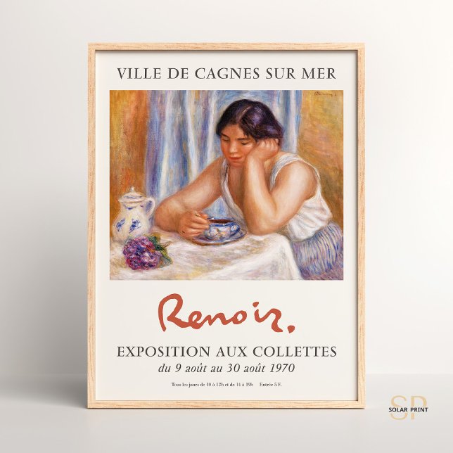 Pierre-Auguste Renoir Kopp of Chocolate Art Print Poster (Skapare uppladdad)