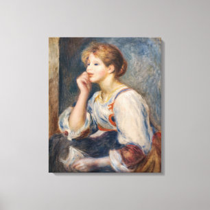 Pierre-Auguste Renoir - Kvinna med ett brev Canvastryck