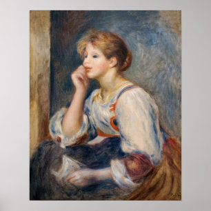 Pierre-Auguste Renoir - Kvinna med ett brev Poster