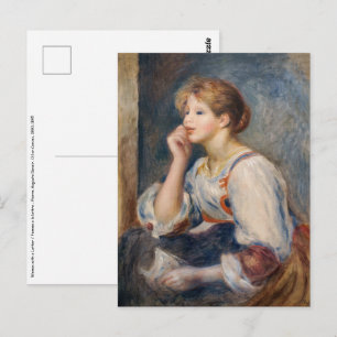 Pierre-Auguste Renoir - Kvinna med ett brev Vykort