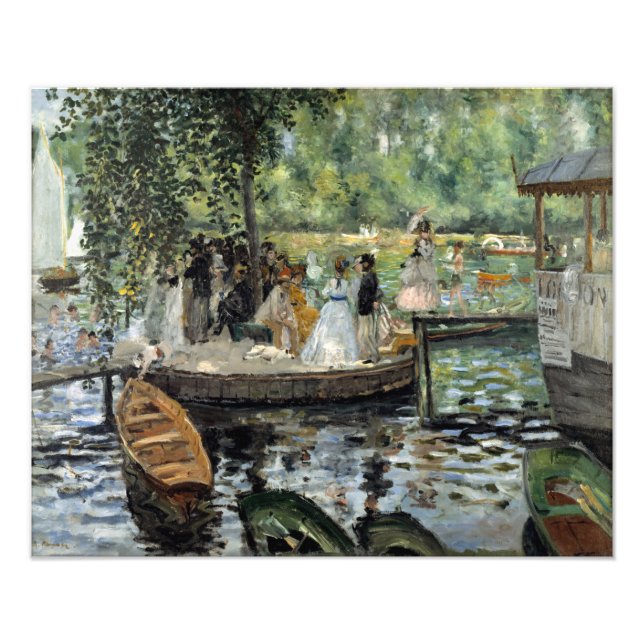 Pierre-Auguste Renoir - La Grenouillere Fototryck (Framsidan)