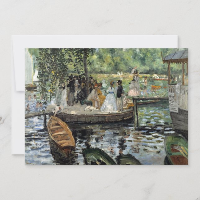 Pierre-Auguste Renoir - La Grenouillere Inbjudningar (Framsida)