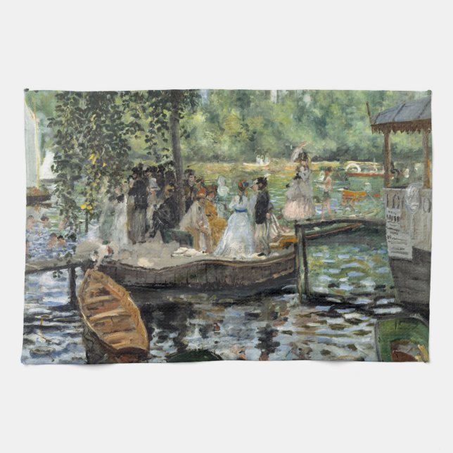 Pierre-Auguste Renoir - La Grenouillere Kökshandduk (Horisontell)