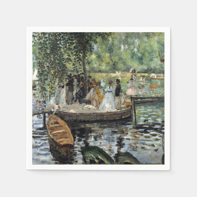 Pierre-Auguste Renoir - La Grenouillere Pappersservett (Framsidan)