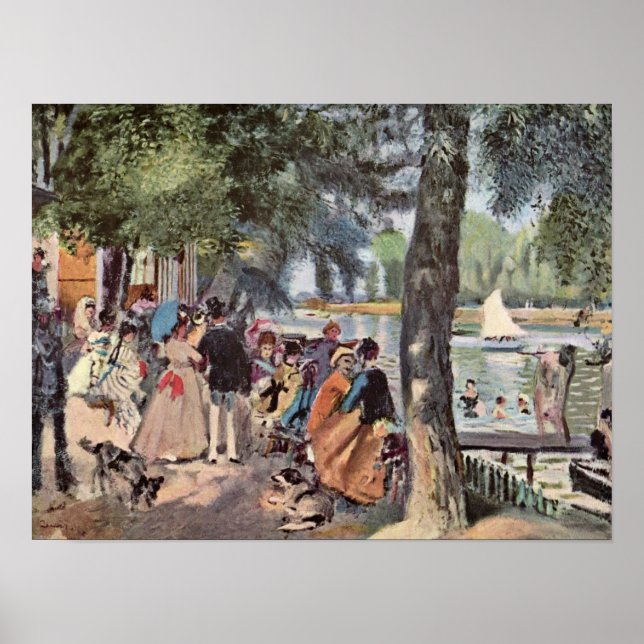 Pierre-Auguste Renoir - La Grenouillere Poster (Framsidan)