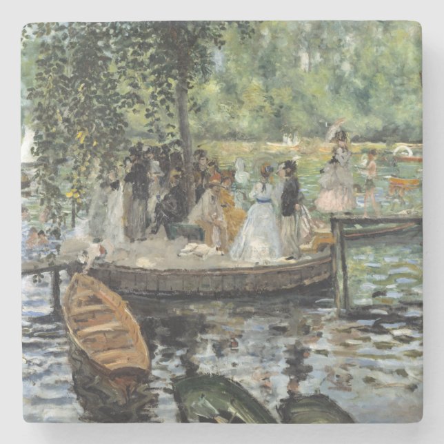 Pierre-Auguste Renoir - La Grenouillere Stenunderlägg (Framsidan)