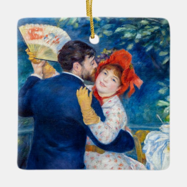 Pierre-Auguste Renoir - Land Dance Julgransprydnad Keramik (Framsida)
