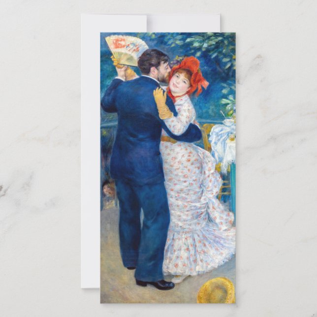 Pierre-Auguste Renoir - Land Dance Tack Kort (Framsida)