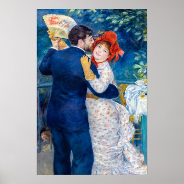 Pierre-Auguste Renoir - Landsbydans Poster (Framsidan)