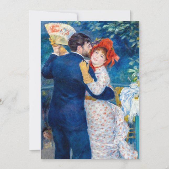 Pierre-Auguste Renoir - Landsbydans Tack Kort (Framsida)