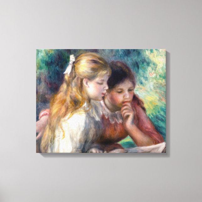 Pierre-Auguste Renoir - Läsningen Canvastryck (Framsida)