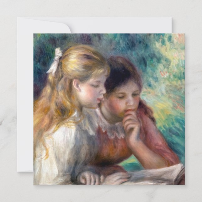 Pierre-Auguste Renoir - Läsningen Inbjudningar (Framsida)