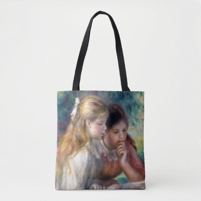 Pierre-Auguste Renoir - Läsningen Tygkasse (Framsida)