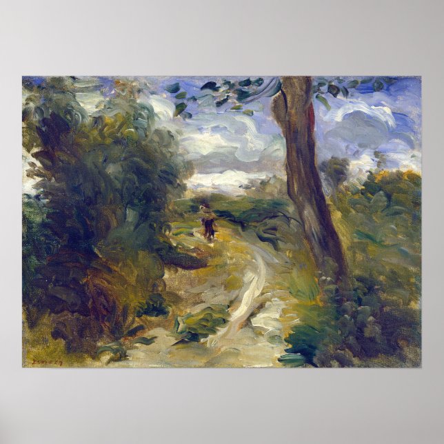 Pierre-Auguste Renoir Ligcape mellan Storms Poster (Framsidan)