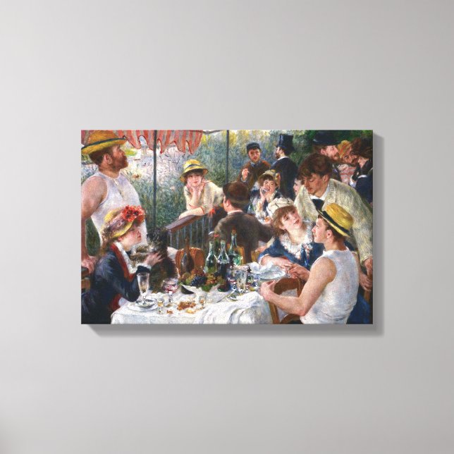Pierre-Auguste Renoir - Lunchen för roddpartiet Canvastryck (Framsida)
