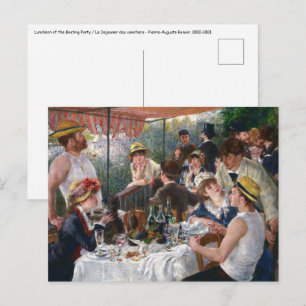 Pierre-Auguste Renoir - Lunchen för roddpartiet Vykort