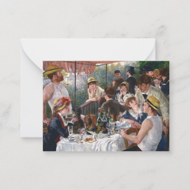 Pierre-Auguste Renoir - Luncheon of Boating Party Anteckningskort (Framsida)