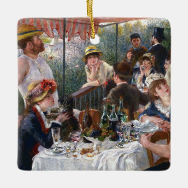 Pierre-Auguste Renoir - Luncheon of Boating Party Julgransprydnad Keramik (Framsida)