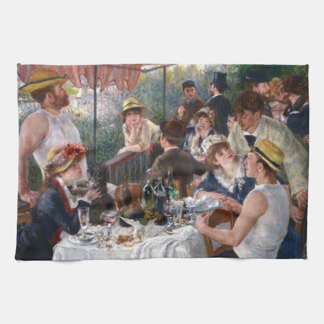Pierre-Auguste Renoir - Luncheon of Boating Party Kökshandduk (Horisontell)