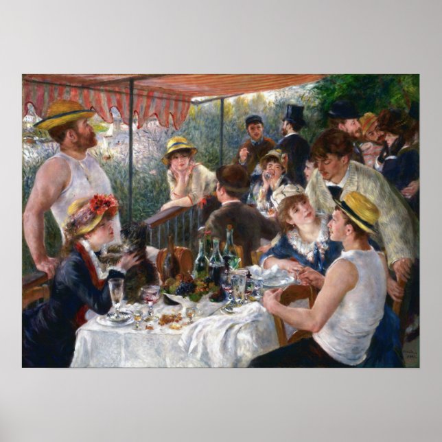 Pierre-Auguste Renoir - Luncheon of Boating Party Poster (Framsidan)