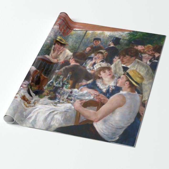 Pierre-Auguste Renoir - Luncheon of Boating Party Presentpapper (Utrullad)