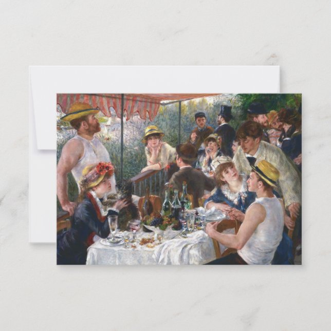 Pierre-Auguste Renoir - Luncheon of Boating Party Tack Kort (Framsida)