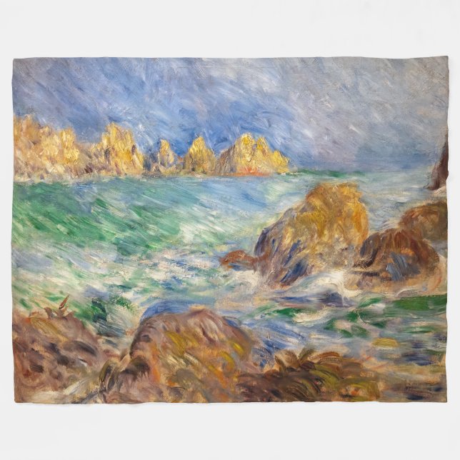 Pierre-Auguste Renoir - Marine, Guernesey Fleecefilt (Framsidan (Horisontell))