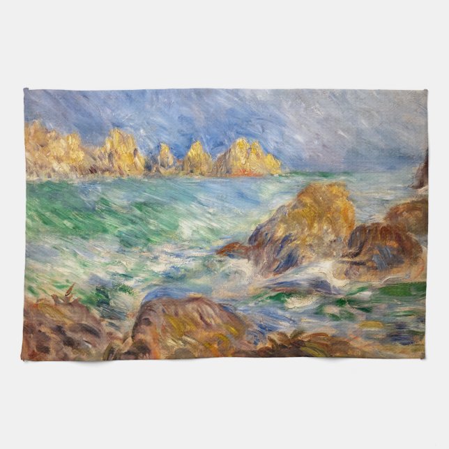 Pierre-Auguste Renoir - Marine, Guernesey Kökshandduk (Horisontell)