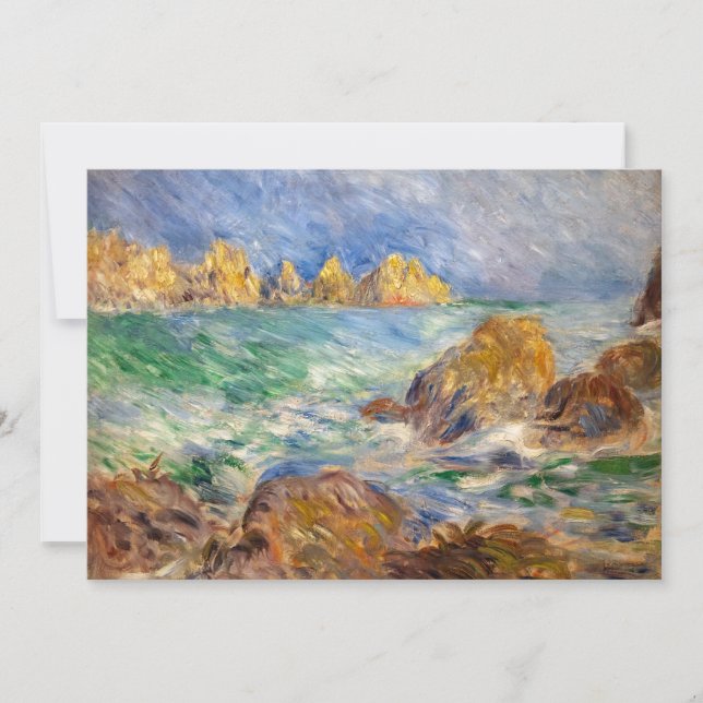 Pierre-Auguste Renoir - Marine, Guernesey Tack Kort (Framsida)