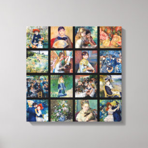 Pierre-Auguste Renoir - Masterbit Grid Collage Canvastryck