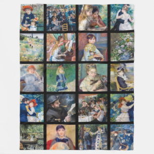 Pierre-Auguste Renoir - Masterbit Grid Collage Fleecefilt