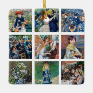 Pierre-Auguste Renoir - Masterbit Grid Collage Julgransprydnad Keramik