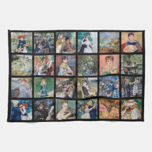 Pierre-Auguste Renoir - Masterbit Grid Collage Kökshandduk