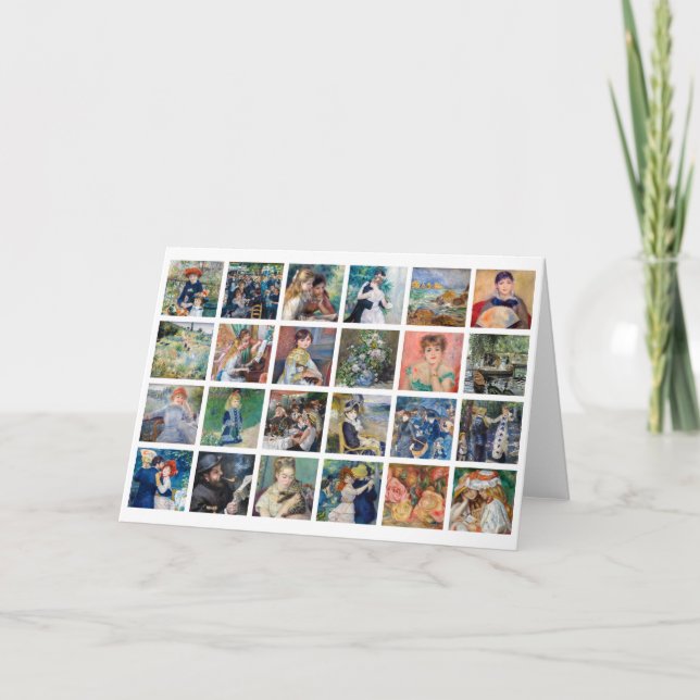 Pierre-Auguste Renoir - Masterbit Grid Collage Kort (Framsida)
