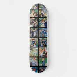 Pierre-Auguste Renoir - Masterbit Grid Collage Mini Skateboard Bräda 18,5 Cm