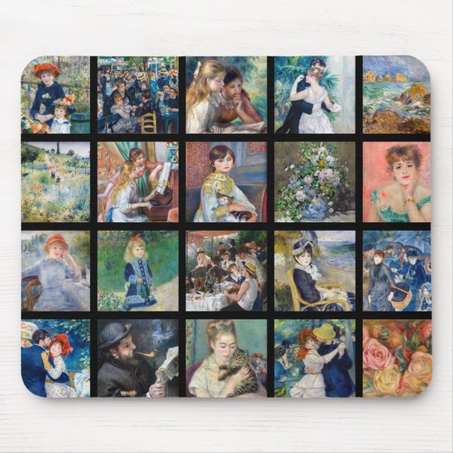 Pierre-Auguste Renoir - Masterbit Grid Collage Musmatta (Framsidan)