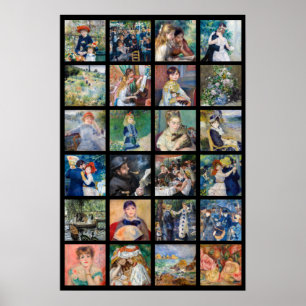 Pierre-Auguste Renoir - Masterbit Grid Collage Poster