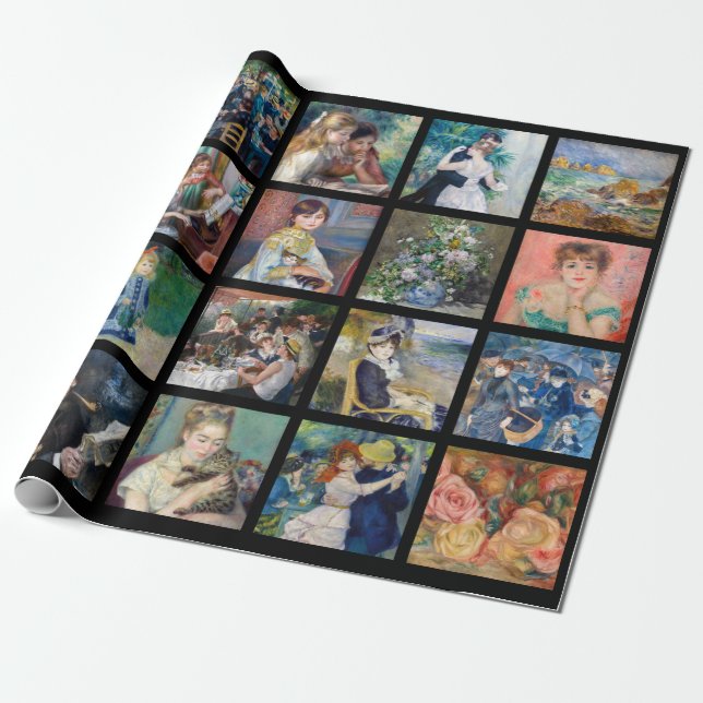 Pierre-Auguste Renoir - Masterbit Grid Collage Presentpapper (Utrullad)